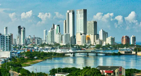Vista de Cartagena, Colombia